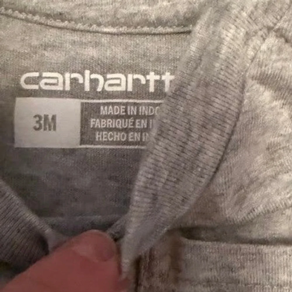 Carhartt Baby Boys Long Sleeve Pocket Bodysuit 2-Pack Olive Grey 3M